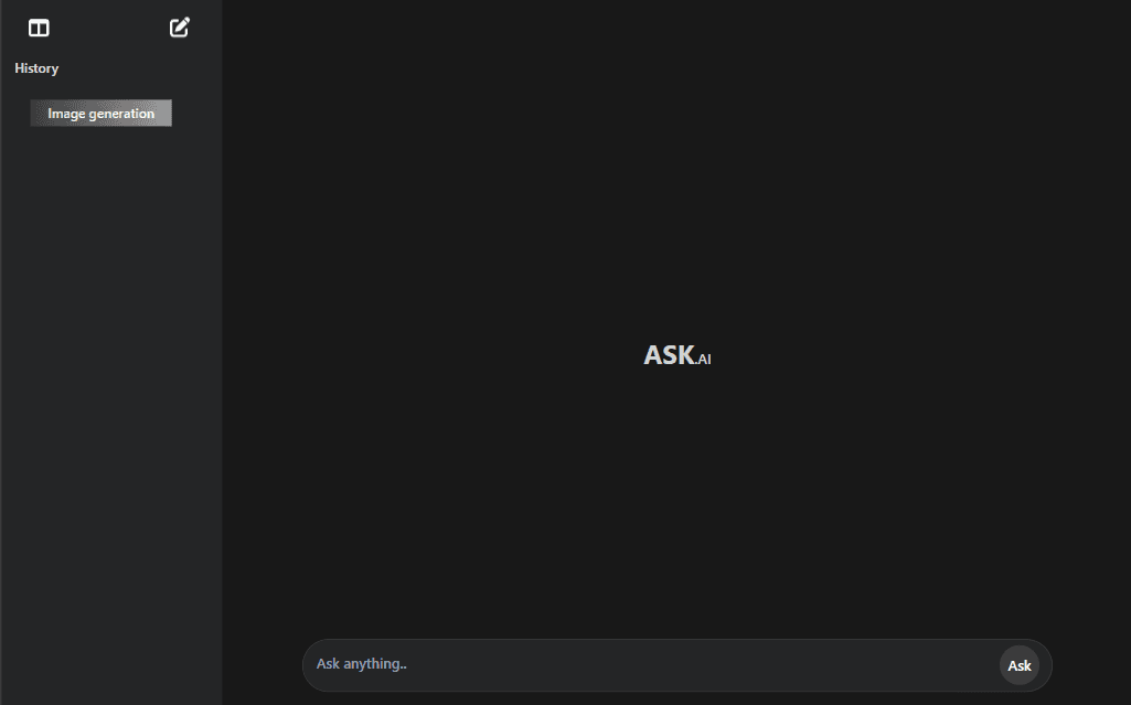 Askai text generation page